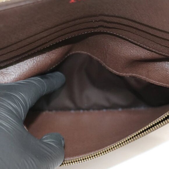 Louis Vuitton Damier Ebene Canvas Insolite Wallet w/ Louis Vuitton Agenda Cover - Picture 11 of 15